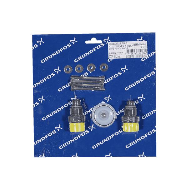 Grundfos KIT, valve/diaph. SD-S-PVC/V/C-2